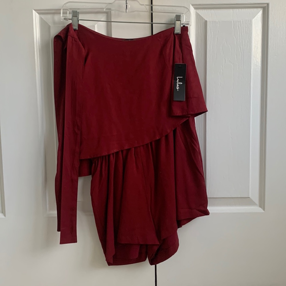NWT lulus tie-strap romper